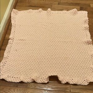 Cozy Pink Crochet Baby Blanket